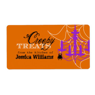 Étiquettes de cuisson de Halloween
