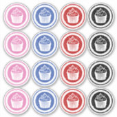 Étiquettes de cupcakes rustiques (Devant)