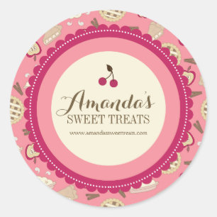 Étiquettes de dessert Whimsical et amusant