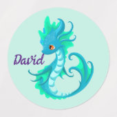étiquettes de dragon de bébé personnalisées (Design 1)