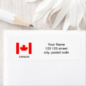 Étiquettes de drapeau du Canada, créez vos propres (En situation)
