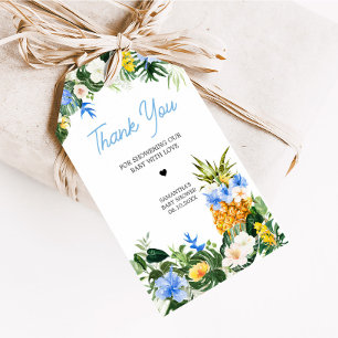 Étiquettes de Faveur de Baby Shower Aloha Ananas