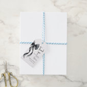 Étiquettes de faveur de douche de mariage à ruban (Avec de laficelle)