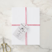 Étiquettes de faveur de douche de mariage drôle Vi (Avec de la ficelle)
