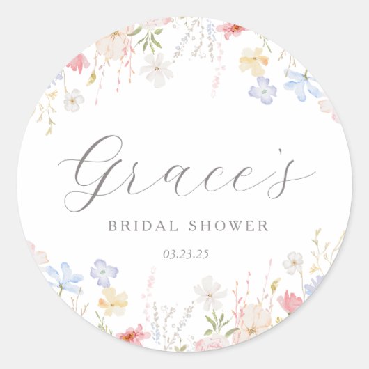 Étiquettes de faveur de douche de mariage Love Is  (Devant)