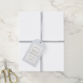 Étiquettes de faveur de douche de mariage rayées b (Avec de la ficelle)