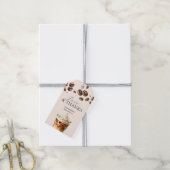 Étiquettes de faveur de douche de mariée Café glac (Avec de la ficelle)