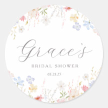 Étiquettes de faveur de douche nuptiale Love Is In