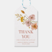 Étiquettes de faveur de fleurs sauvages, Fleurs bo (Devant)