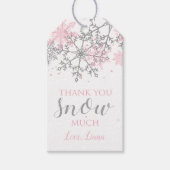 Étiquettes de faveur de flocon de neige Winter One (Devant)