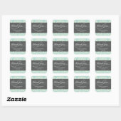 ÉTIQUETTES DE FAVEUR DE MARIAGE | ÉCRITURE DAMASSÉ (Feuille)