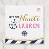 Étiquettes de faveur de mariage Get Nauti (Dos)