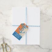 Étiquettes de faveur de mariage nautique à l'ancre (Avec de laficelle)