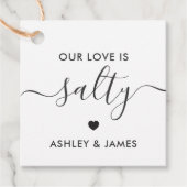 Étiquettes de faveur de mariage 'Notre amour est s (Devant)