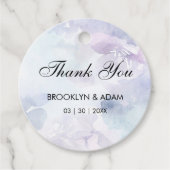 Étiquettes de faveur de Pâques élégantes (Devant)