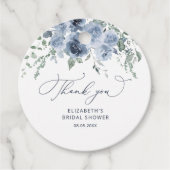 Étiquettes de faveur de shower de mariage floral b (Devant)