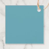 Étiquettes de faveur de tortue de mer aquarelle (Dos)