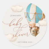 Étiquettes de faveur d'ours! Autocollant rond clas (Devant)