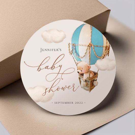 Étiquettes de faveur d'ours! Autocollant rond clas