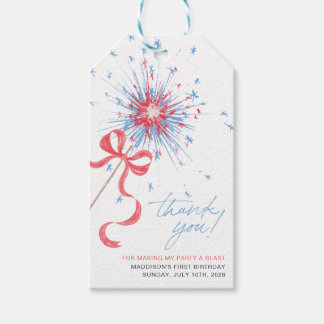 Étiquettes de faveur du 4 juillet Firecracker