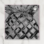 Étiquettes de faveur en feuille de pineapple (Dos)