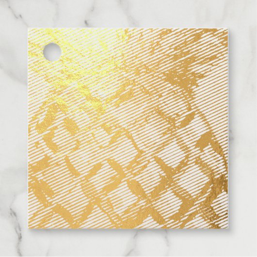 Étiquettes de faveur en feuille de pineapple (Devant)