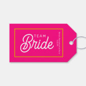 Étiquettes de faveur personnalisées pour l'équipe  (Devant (Horizontal))