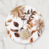 Étiquettes de faveur pour douche de mariée d'autom (Dos)