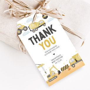 Étiquettes de Faveurs de Baby Shower pour Travaux