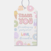 Étiquettes de Faveurs de Fête d'Anniversaire Sucré (Devant)