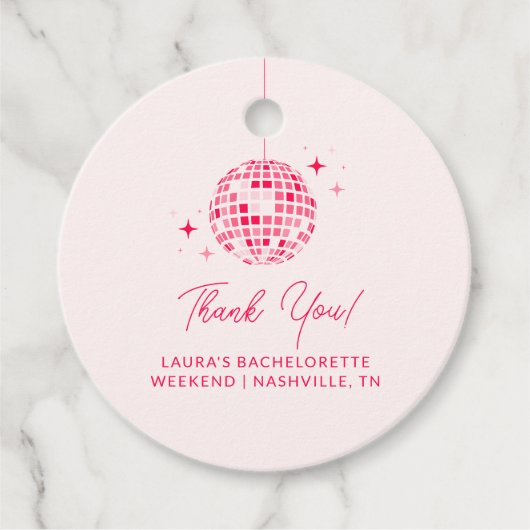 Étiquettes de Faveurs de Fête de Bachelorette Let' (Devant)