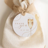 Étiquettes de Faveurs de Mariage en Or Pearls & Pr