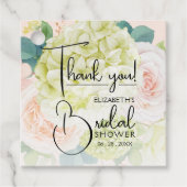 Étiquettes de Faveurs de Mariage Fleurs de Jardin (Devant)