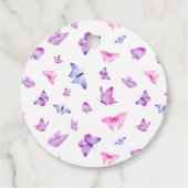 Étiquettes de Faveurs de Mariage Papillon Caprice (Dos)