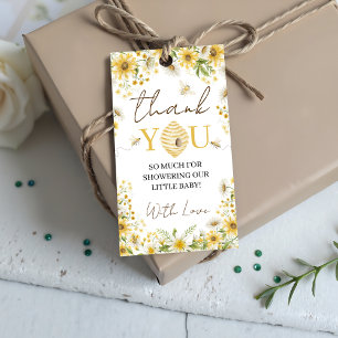 Étiquettes de Faveurs Florales Petite Abeille à Mi