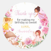 Étiquettes de fées magiques Baby shower d'annivers (Devant)