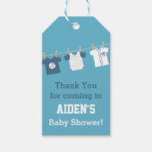 Étiquettes de fête de douche pour bébé garçon de b (Devant)