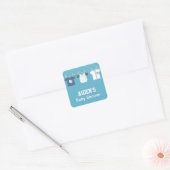 Étiquettes de fête de douche pour bébé garçon de b (Enveloppe)