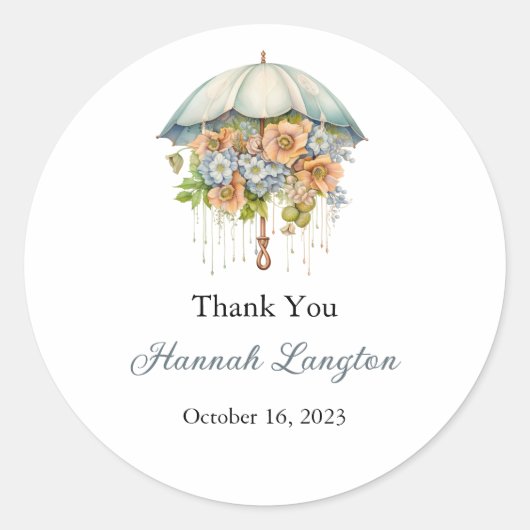 Étiquettes de Fête de Mariée, Future Mariée Classi (Devant)