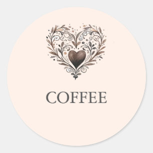 Étiquettes de Fêtes des mariées à thème Café pour