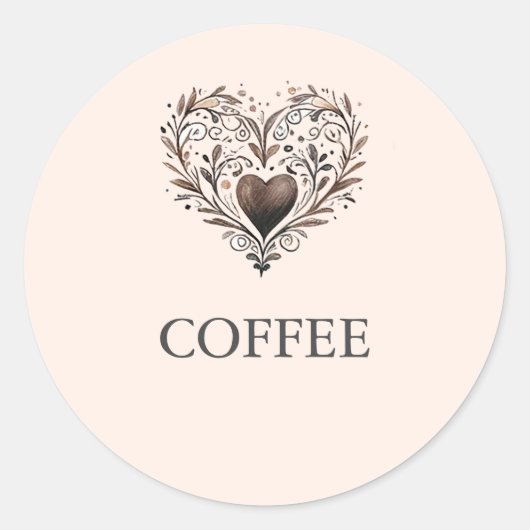 Étiquettes de Fêtes des mariées à thème Café pour (Devant)