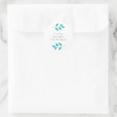 étiquettes de Feuilles turquoise (Sac)