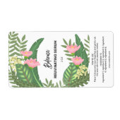 Étiquettes de flacons compte-gouttes de sérum trop (Devant)