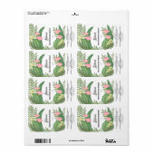 Étiquettes de flacons compte-gouttes de sérum trop (Feuille entière)