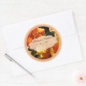 Étiquettes de fleurs orange (Enveloppe)