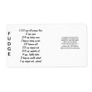 Étiquettes de fondant