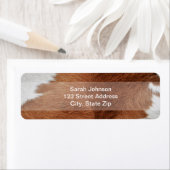 Étiquettes de fourrure de vache (En situation)