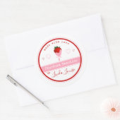 étiquettes de fraise au chocolat (Enveloppe)