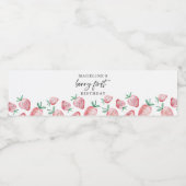 Étiquettes de fraises 1er Berry Premier marché d'a (Étiquettes simples)