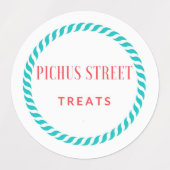 Étiquettes de friandises de rue de Pichu (Design 1)